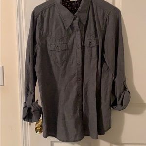 Cato Grey lightweight Jean blouse